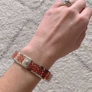 Authentic Sterling Silver Coach Bangle